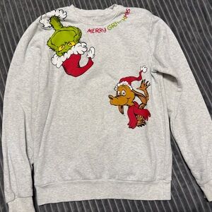 Gray Grinch and Max Christmas Sweater
